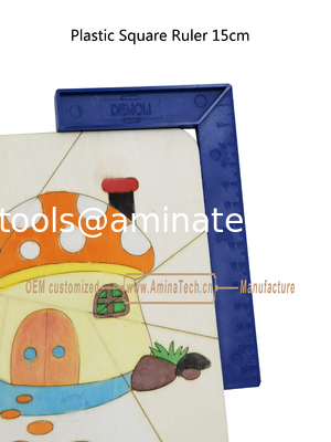 Aminatech Plastic Square Ruler 15cm For Junior Students and DIY wood work fans use. supplier