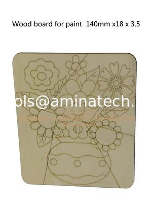 Aminatech  Wood board for paint  140mm x18x3.5 The one-side drawing design Elm board supplier