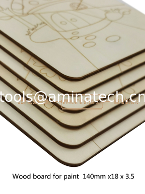Aminatech  Wood board for paint  140mm x18x3.5 The one-side drawing design Elm board supplier