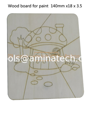 Aminatech  Wood board for paint  140mm x18x3.5 The one-side drawing design Elm board supplier