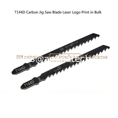 T144D Carbon Jig Saw Blade Laser Logo Print in Bulk size:100mmx8x6T, Cutting Wood,Reciprocating Saw Blade supplier