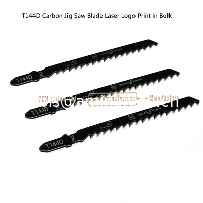 T144D Carbon Jig Saw Blade Laser Logo Print in Bulk size:100mmx8x6T, Cutting Wood,Reciprocating Saw Blade supplier