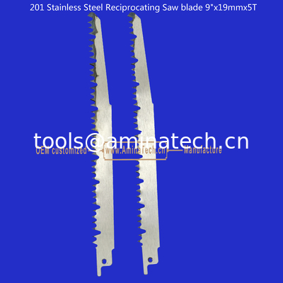 201 Stainless Steel Reciprocating Saw blade 9"x19mmx5T Cutting Wood,Bamboo,Plastic,Frozen Meat,Bones supplier
