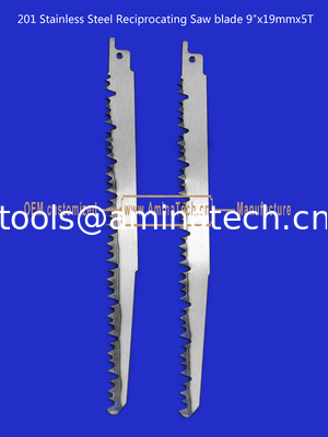 201 Stainless Steel Reciprocating Saw blade 9"x19mmx5T Cutting Wood,Bamboo,Plastic,Frozen Meat,Bones supplier
