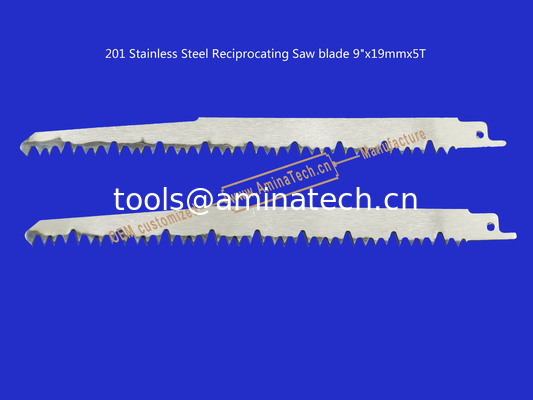 201 Stainless Steel Reciprocating Saw blade 9"x19mmx5T Cutting Wood,Bamboo,Plastic,Frozen Meat,Bones supplier