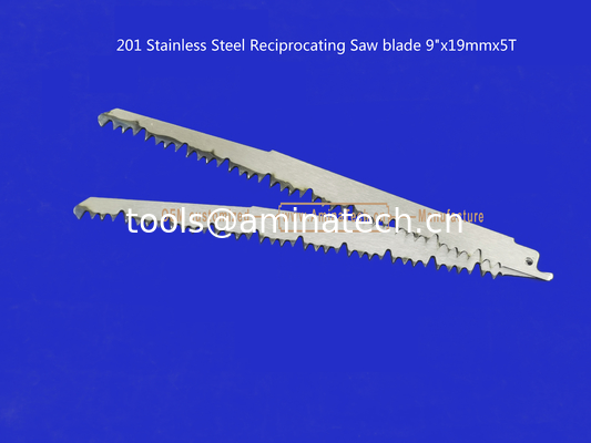 201 Stainless Steel Reciprocating Saw blade 9"x19mmx5T Cutting Wood,Bamboo,Plastic,Frozen Meat,Bones supplier