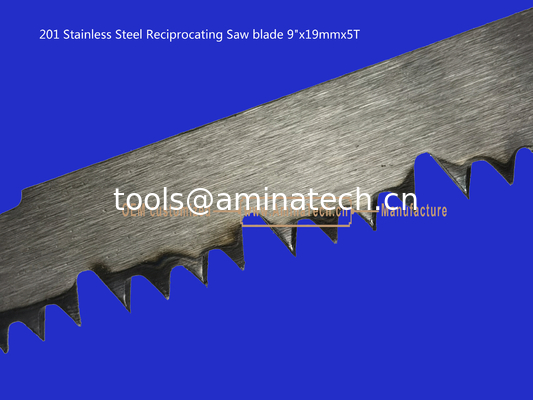 201 Stainless Steel Reciprocating Saw blade 9"x19mmx5T Cutting Wood,Bamboo,Plastic,Frozen Meat,Bones supplier