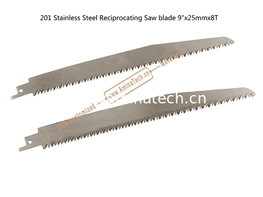 201 Stainless Steel Reciprocating Saw blade 9"x25mmx8T,Cutting Wood,Bamboo,Plastic,Frozen Meat,Bones supplier