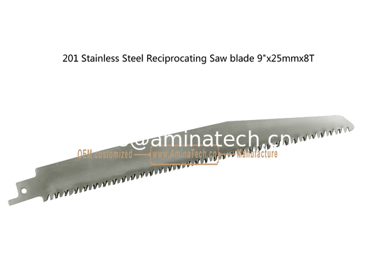 201 Stainless Steel Reciprocating Saw blade 9"x25mmx8T,Cutting Wood,Bamboo,Plastic,Frozen Meat,Bones supplier