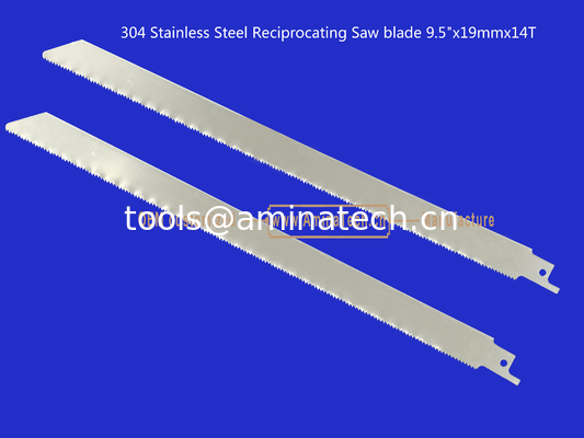 304 Stainless Steel Reciprocating Saw blade 9.5"x19mmx14T,Cutting Wood,Bamboo,Plastic,Frozen Meat,Bones, Metal supplier