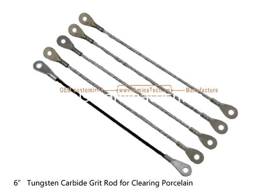 6"Tungsten Carbide Grit Rod for Clearing Porcelain,Cutting Tiles supplier