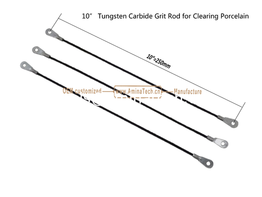 10"Tungsten Carbide Grit Rod for Clearing Porcelain,Cutting Tiles supplier
