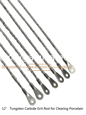 12"Tungsten Carbide Grit Rod for Clearing Porcelain,Cutting Tiles supplier
