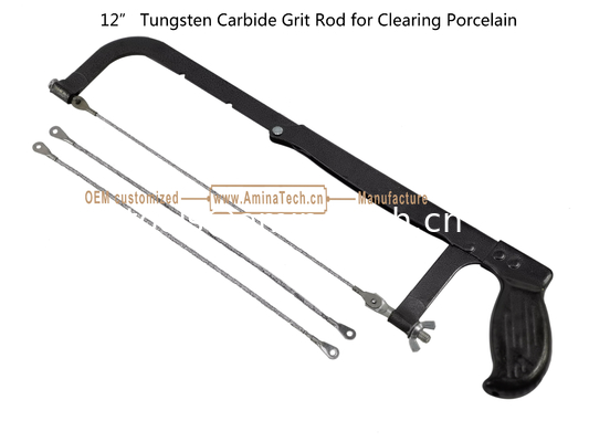 12"Tungsten Carbide Grit Rod for Clearing Porcelain,Cutting Tiles supplier