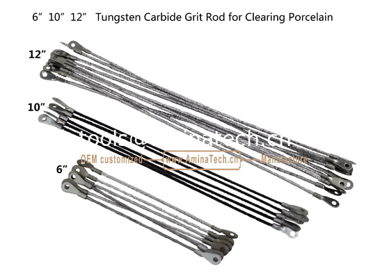 12"Tungsten Carbide Grit Rod for Clearing Porcelain,Cutting Tiles supplier