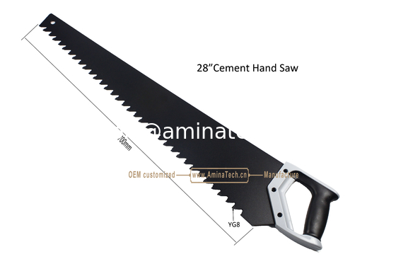 28"Cement Hand Saw,Carbon Steel,Tungsten Carbide Tip,Rubberized Handle,Cutting Cement,Concrete supplier