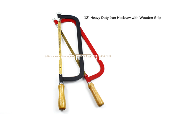 12" Heavy Duty Iron Hacksaw with Wooden Grip,Cut wood,Plastic,Steel Pipe,Cutting the water Pipe supplier