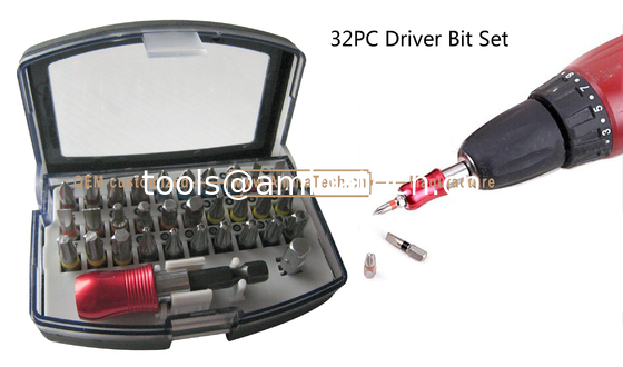 32PC Driver Bit Set,Screwing tool,Bit Set,Size:105X71X45mm,Package Box,Screwing Tool,More Discount supplier
