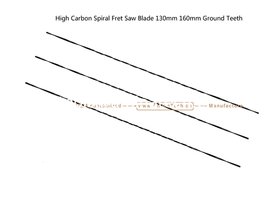 High Carbon Spiral Fret Saw Blade 130mm 160mm Ground Teeth,Carving Hole on Wood or PVA for Ads supplier