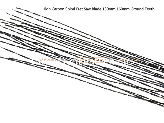 High Carbon Spiral Fret Saw Blade 130mm 160mm Ground Teeth,Carving Hole on Wood or PVA for Ads supplier