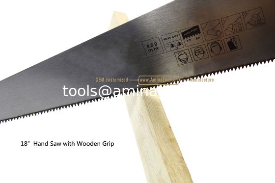 Aminatech 18”Hand Saw with Wooden Grip,Cutting Wood,Pruning the Garden supplier