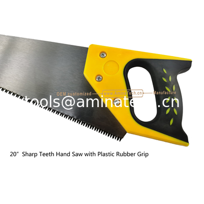 Aminatech 20"Sharp Teeth Hand Saw with Plastic Rubber Grip,Cutting Wood supplier