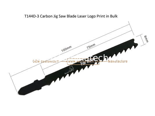 T144D-3 Carbon Jig Saw Blade Laser Logo Print in Bulk,Size:100mmx8x6T,Cutting Woods,Reciprocating Saw Blade supplier
