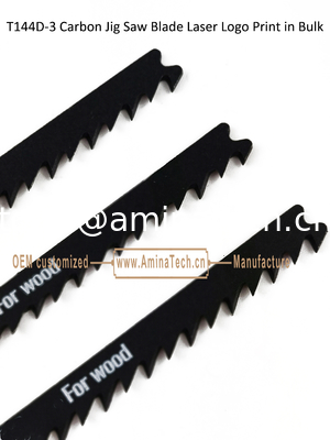 T144D-3 Carbon Jig Saw Blade Laser Logo Print in Bulk,Size:100mmx8x6T,Cutting Woods,Reciprocating Saw Blade supplier