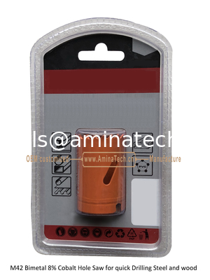 M42 Bimetal 8% Cobalt Hole Saw for quick Drilling Steel and wood,Power Tools supplier