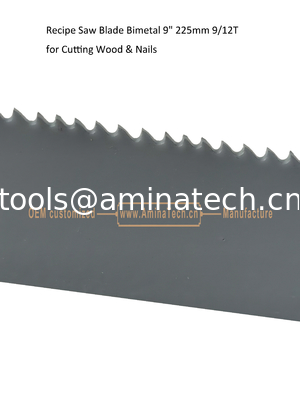 Reciprocating ,Recip Saw Blade  Bimetal Flex 9" 225mm 6/12T Progressive Efficient for Wood & Nails,Power Tools supplier