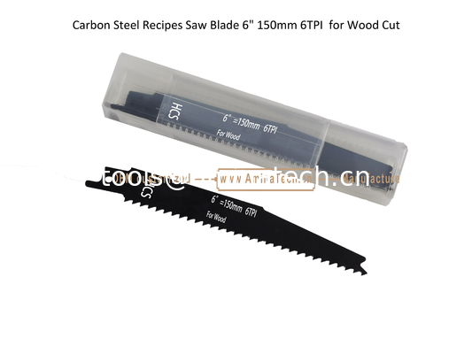 Carbon Steel Recipes Saw Blade 6" 150mm 6TPI  for Wood Cut ,Reciprocating,Power Tools supplier