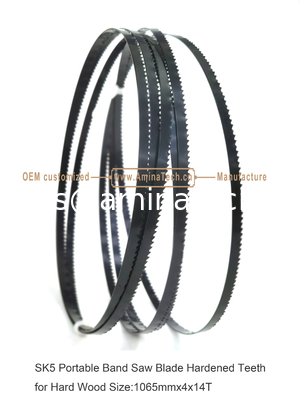 SK5 Portable Bandsaw BladeHardened Teeth for Hard Wood Size:1065mmx4x14T supplier