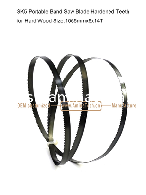 SK5 Portable Band Saw Blade Hardened Teeth for Hard Wood Size:1065mmx6x14T supplier