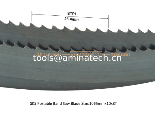 SK5 Portable Band Saw Blade Size:1065mmx10x8T supplier