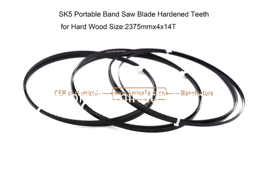 SK5 Portable Bandsaw Blade Hardened Teeth for Hard Wood Size:2375mmx4x14T supplier