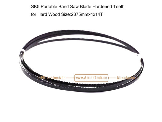 SK5 Portable Bandsaw Blade Hardened Teeth for Hard Wood Size:2375mmx4x14T supplier