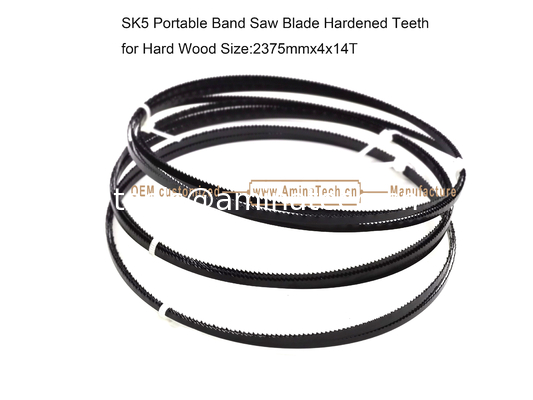 SK5 Portable Bandsaw Blade Hardened Teeth for Hard Wood Size:2375mmx4x14T supplier