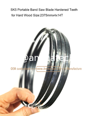 SK5 Portable Bandsaw Blade Hardened Teeth for Hard Wood Size:2375mmx4x14T supplier