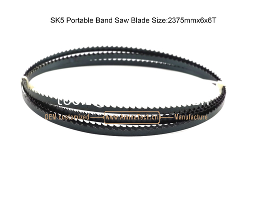 SK5 Portable Bandsaw Blade Size:2375mmx6x6T,For Cutting Both Wood and Soft metal supplier