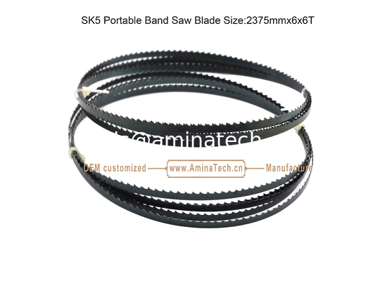 SK5 Portable Bandsaw Blade Size:2375mmx6x6T,For Cutting Both Wood and Soft metal supplier