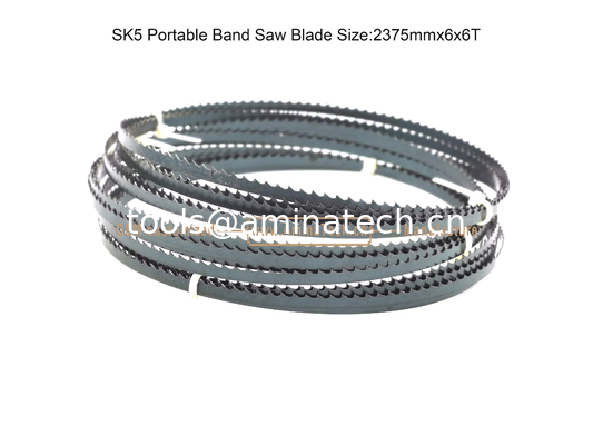 SK5 Portable Bandsaw Blade Size:2375mmx6x6T,For Cutting Both Wood and Soft metal supplier