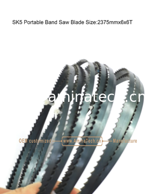 SK5 Portable Bandsaw Blade Size:2375mmx6x6T,For Cutting Both Wood and Soft metal supplier