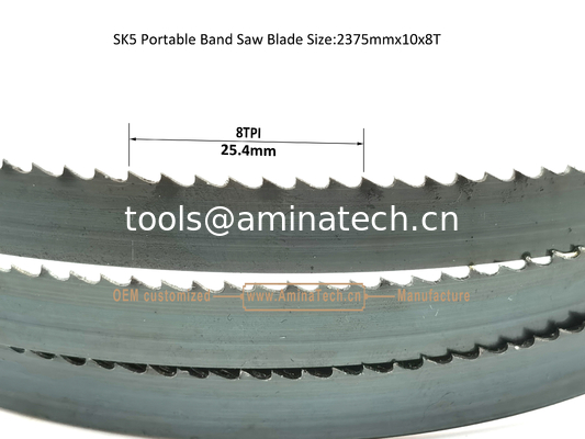 SK5 Portable Band Saw Blade Size:2375mmx10x8T,Cutting Wood supplier