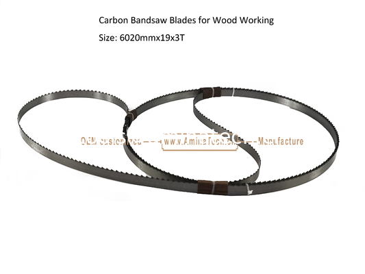 Carbon Bandsaw Blades for Wood Working Size: 6020mmx19x3T,Cutting Wood supplier