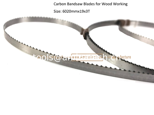 Carbon Bandsaw Blades for Wood Working Size: 6020mmx19x3T,Cutting Wood supplier