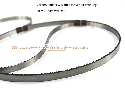 Carbon Bandsaw Blades for Wood Working Size: 6020mmx19x3T,Cutting Wood supplier
