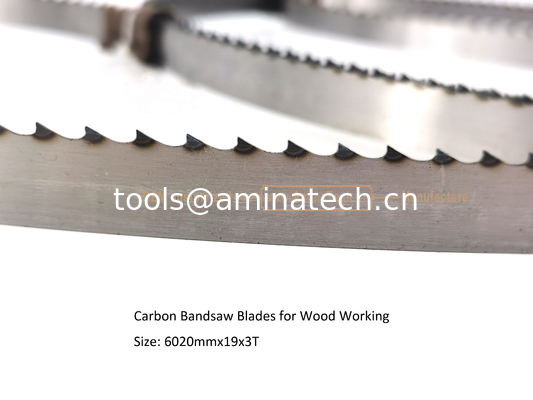 Carbon Bandsaw Blades for Wood Working Size: 6020mmx19x3T,Cutting Wood supplier