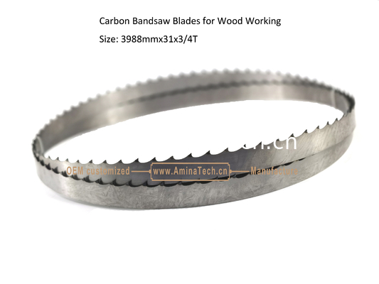 Carbon Band Saw Blades for Wood Working Size: 3988mmx31x3/4T,Cutting Wlood supplier