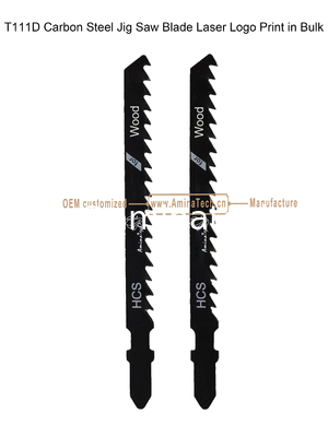 T111D Carbon Jig Saw Blade Laser Logo Print in Bulk size:100mmx8x6T, Cutting Woods,Reciprocating Saw Blade supplier