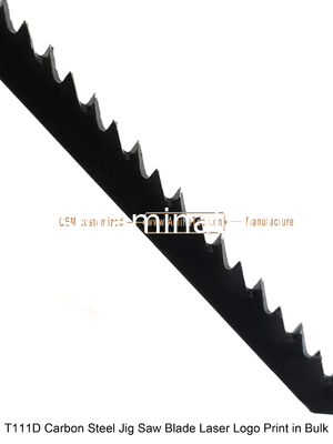 T111D Carbon Jig Saw Blade Laser Logo Print in Bulk size:100mmx8x6T, Cutting Woods,Reciprocating Saw Blade supplier